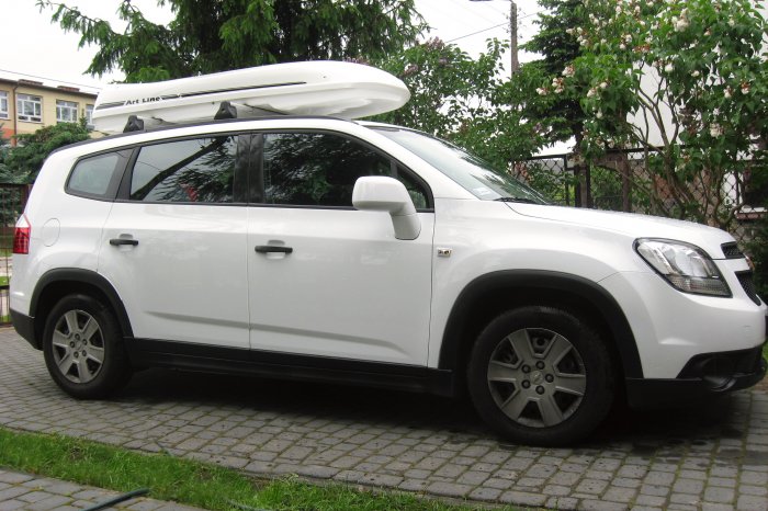Orlando with roof rack and box
