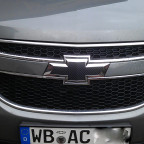 Chevy-Logo vorne und hinten in schwarz/carbon