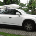 Orlando with roof rack and box